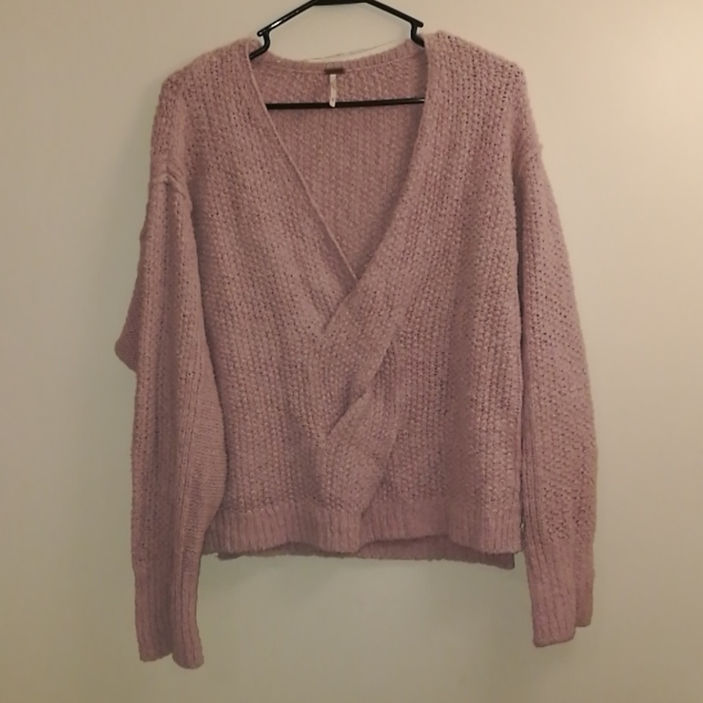 Free People Criss Cross Front Sweater